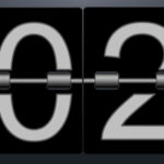 flip clock displaying 2020